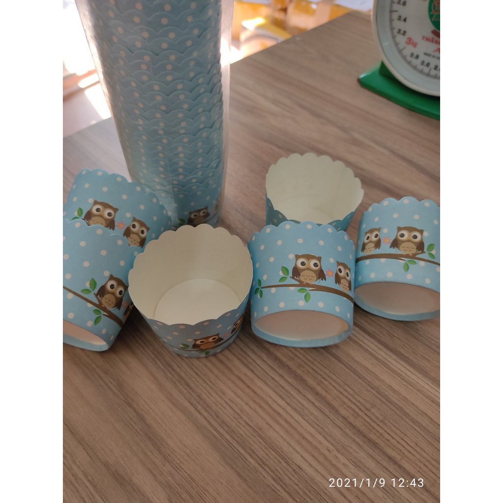 BỘ 50 - 100 LY CUPCAKE GIẤY NƯỚNG BÁNH NHỎ 6 CM