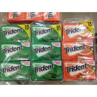 [ Date 2020] Kẹo Segum Trident Mỹ - Lốc 12 Cây ( Kẹo cao su Trident Mỹ lốc 12 Cây)