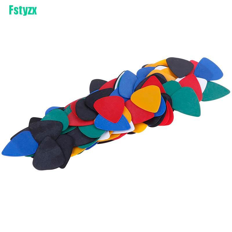 fstyzx 100PCS Acoustic Bulk Celluloid Electric Colored Smooth Guitar Pick Pick Plectrum