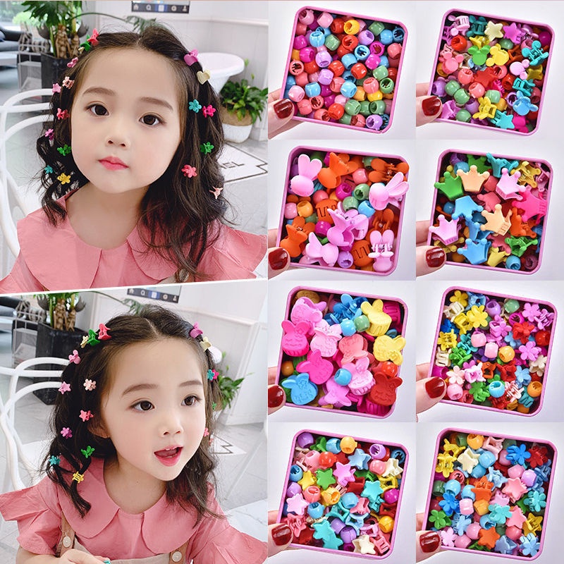 Kẹp Tóc Mini Màu Sắc Ngọt Ngào Phong Cách Công Chúa Cho Bé Gái