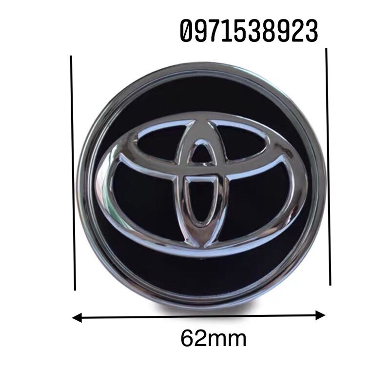 Nắp chụp lazang chụp mâm 62mm Cho Toyota Camry Yaris Corolla altis vios innova  hàng oem loại xịn đẹp