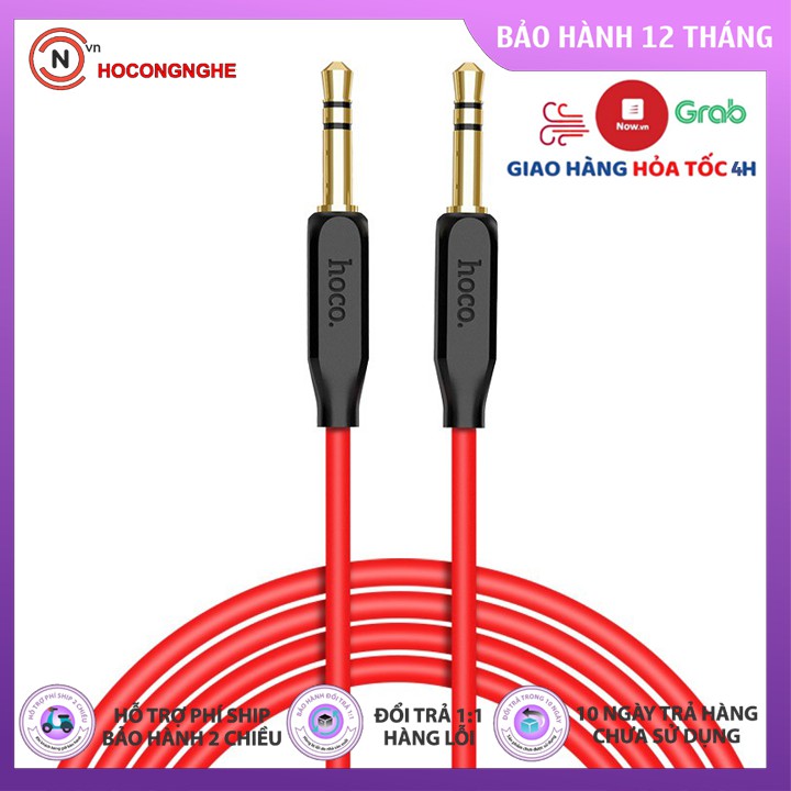 Cáp AUX Audio Cáp chuyển loa Audio Chính Hãng Hoco UPA03 gồm 2 đầu Jack 3.5mm dài 1m