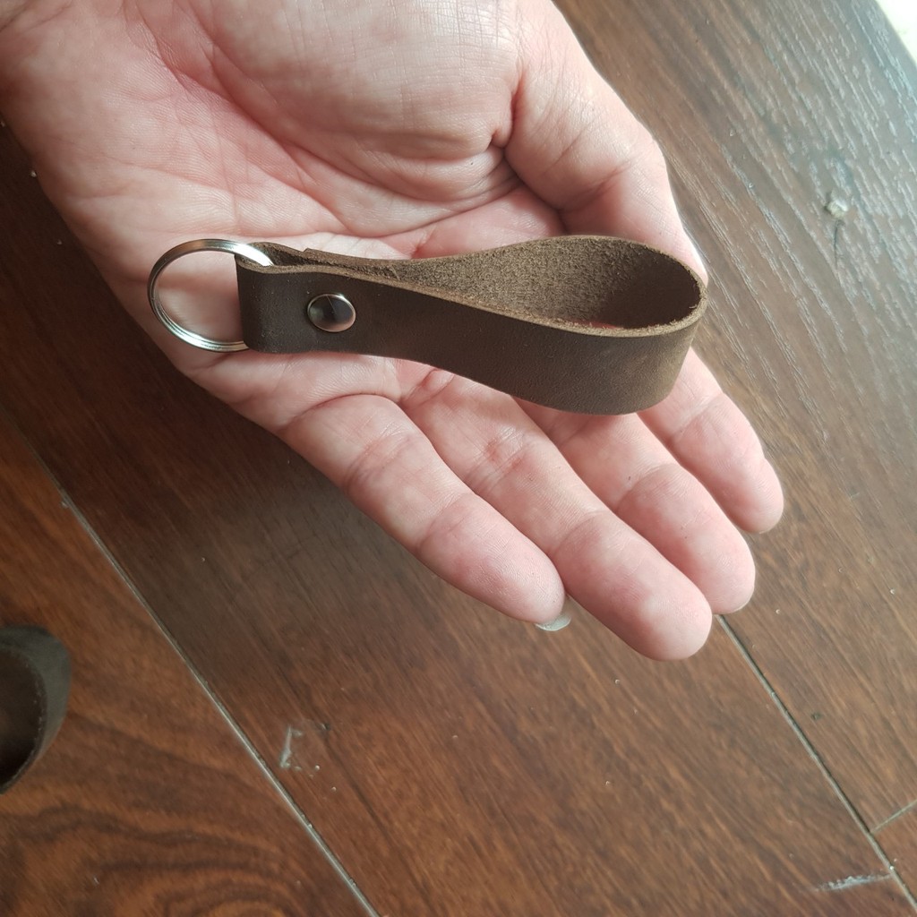 Móc khoá da bò thật thời trang nam nữ cao cấp 4K72