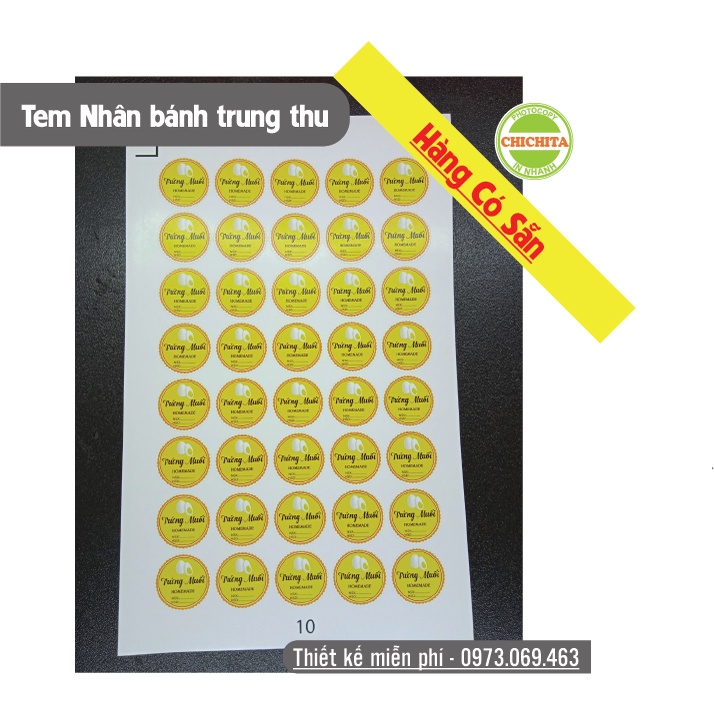 Tem nhân bánh trung thu - Hàng có sẵn