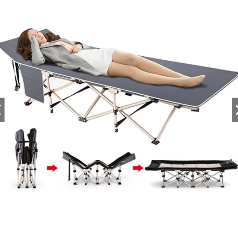GIƯỜNG VĂN PHÒNG, GỌN NHẸ, DỄ GẤP DI ĐỘNG KHUNG LÀM TỪ HỢP KIM THÉP SIÊU BỀN