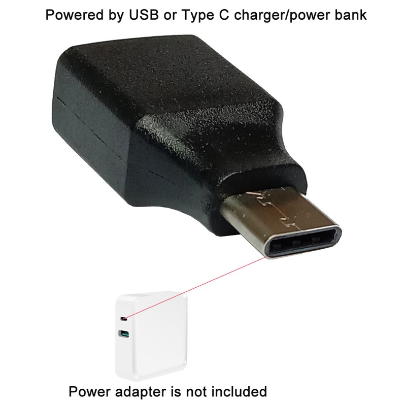 Dây cáp cấp nguồn USB/loại C hủy thay thế pin AAA 4 pin
