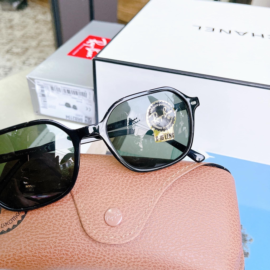 Kính Mát Ray-ban RB2194 901/31 John Black mắt xanh đen viền đen