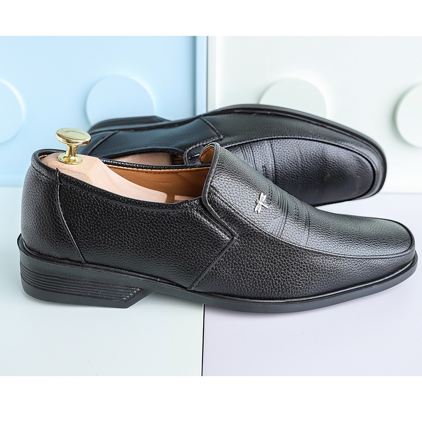 Giày Tây nam kiểu dáng trung niên, đế khâu chắc chắn cao 3cm0