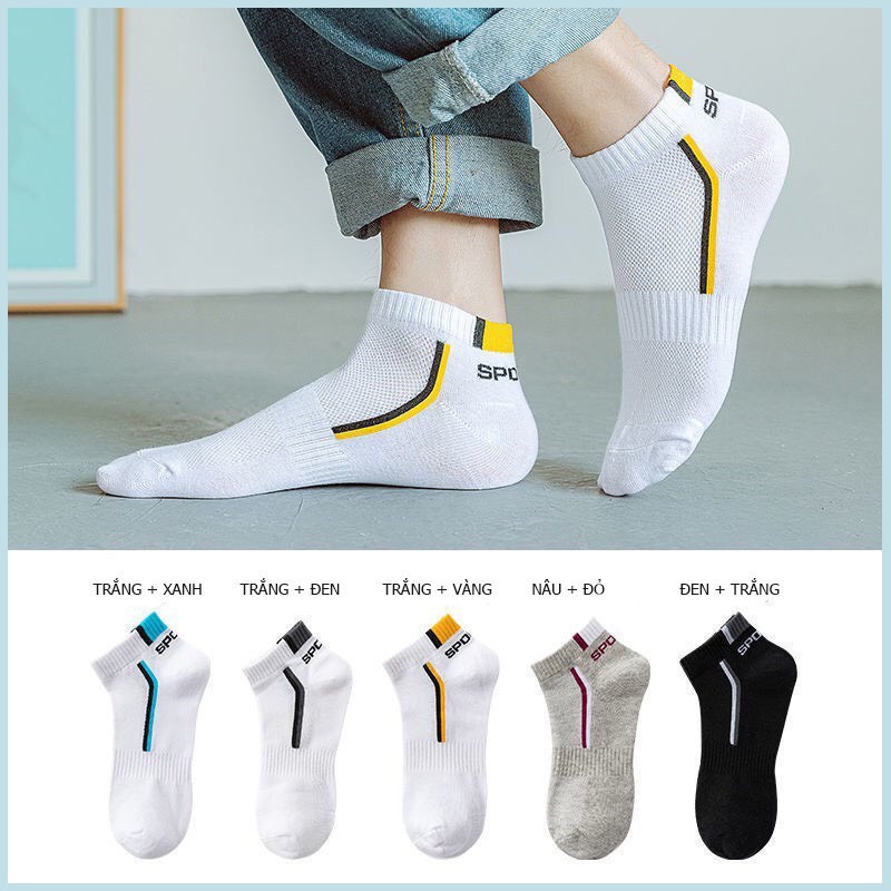 Tất ngắn cổ thể thao nam thoáng khí thời trang ôm chân khỏe khoắn dễ phối màu TNN01.1 Tacado