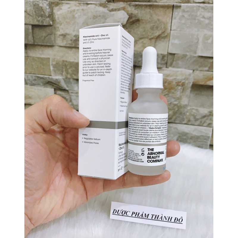 Serum The Ordinary Niacinamide 10% + Zinc 1% – Serum Chống Viêm, Giảm Kích Ứng Dành Cho Da Mụn | BigBuy360 - bigbuy360.vn