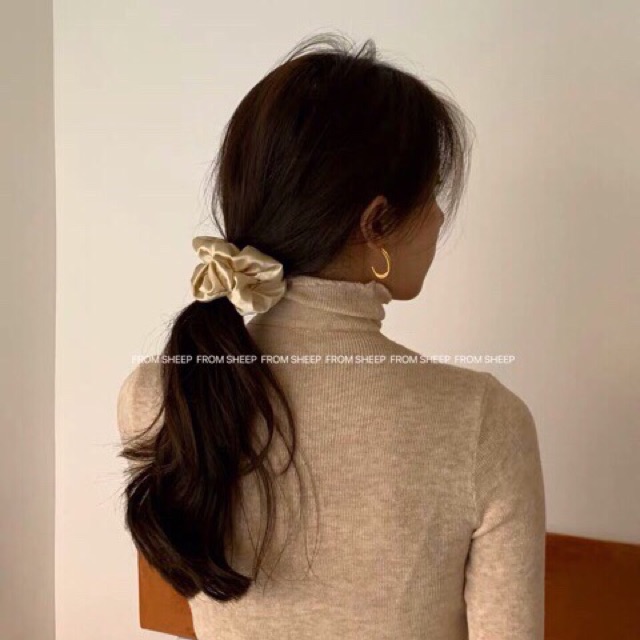 Cột tóc scrunchies bóng