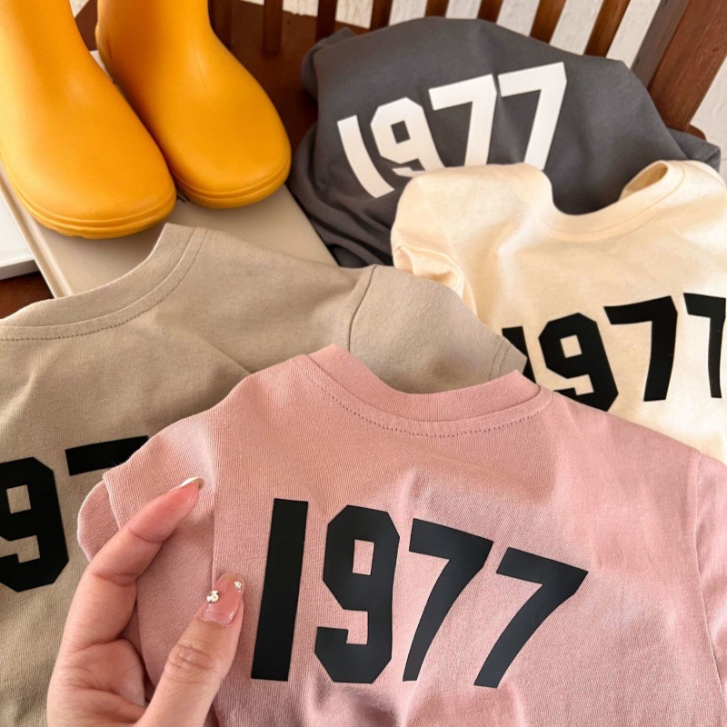 Bộ Áo Thun Cotton Ngắn Tay In Kỹ Thuật Số + Quần Short Thời Trang Mùa Hè Cho Bé
