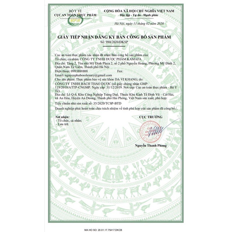 Dạ vị khang 1hộp