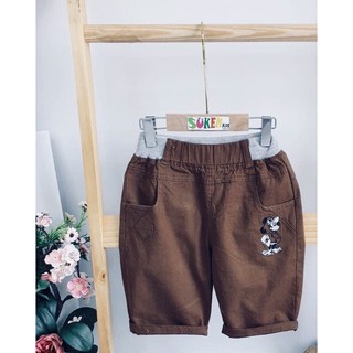 Quần kaki lửng bé trai size đại