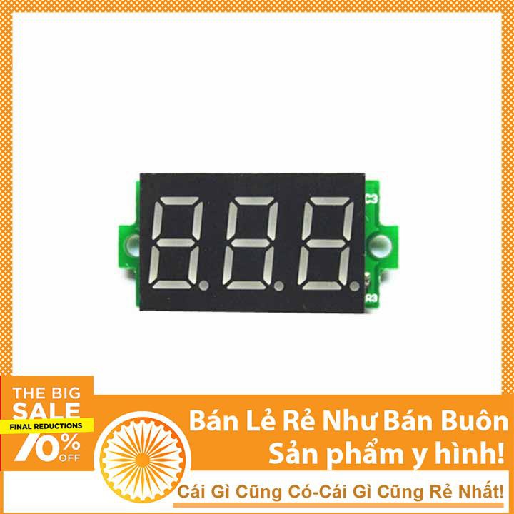 VÔN KẾ 1 CHIỀU DC 0-200V 0.36 INCH MÀU ĐỎ - VÔN KẾ GIÁ RẺ