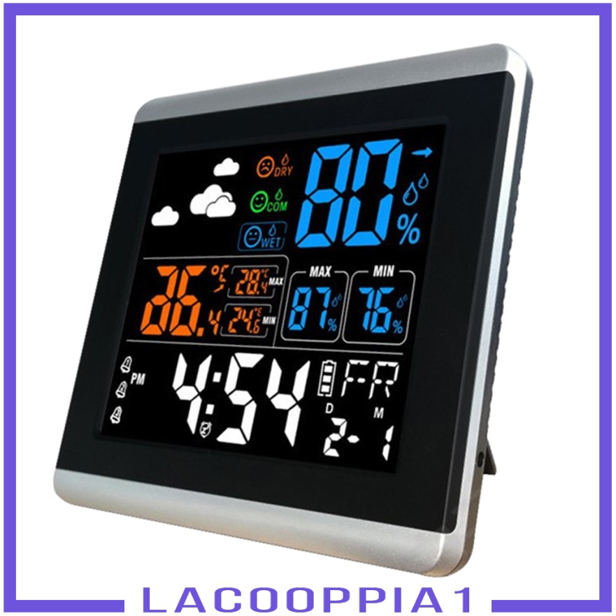 Đồng Hồ Báo Thức Lapoppia1 Màn Hình Lcd Điều Khiển Bằng Giọng Nói