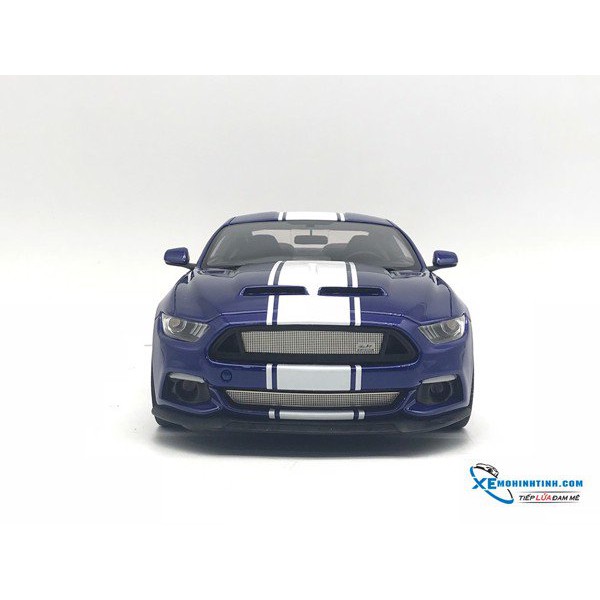 XE MÔ HÌNH TĨNH Ford Shelby Super Snake 2017 1:18 GTSpirit ( Xanh )