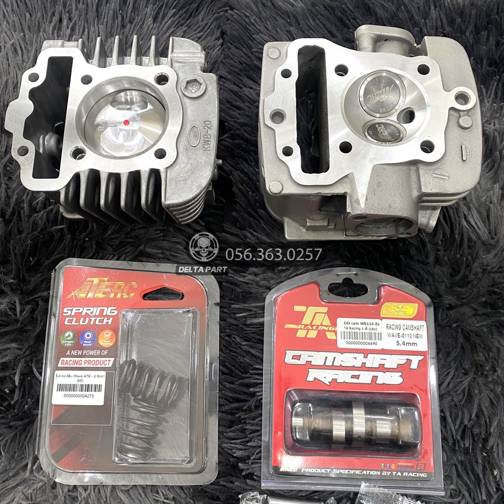 COMBO Đầu Lòng wave s110 ,blade 110, rsx110 Trái 56 Đầu zin gia công  23-27| Lòng 56| Lò xo Đầu 2.8 ATE)