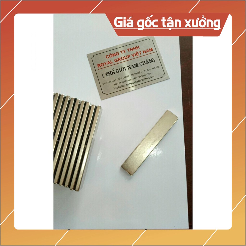 [Xả Kho] Nam châm hình khối 100x20x5mm, loại nam châm thanh chữ nhật lực hút mạnh.