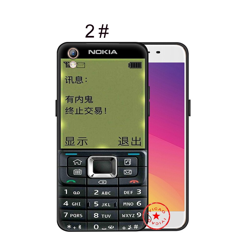 Ốp Lưng Mềm In Hình Nokia Vui Nhộn Cho Oppo A3S A39 F1S A1 F5 F7 F9 A37 A7 A77 Xh36