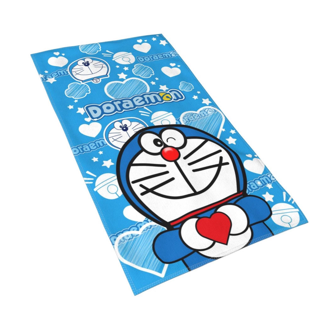 Khăn Tắm In Hình Doraemon Kích Thước 27.5*15.7in