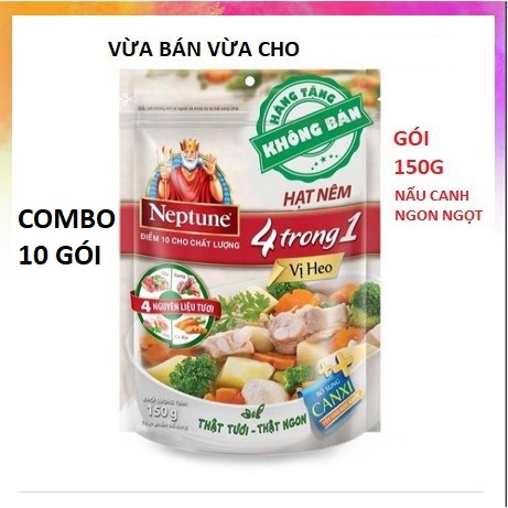 [ Thanh lý lỗ vốn ] Hạt nêm NepTune vị heo , vị nấm , gói hạt nêm ngon ngọt nấu canh , gia vị