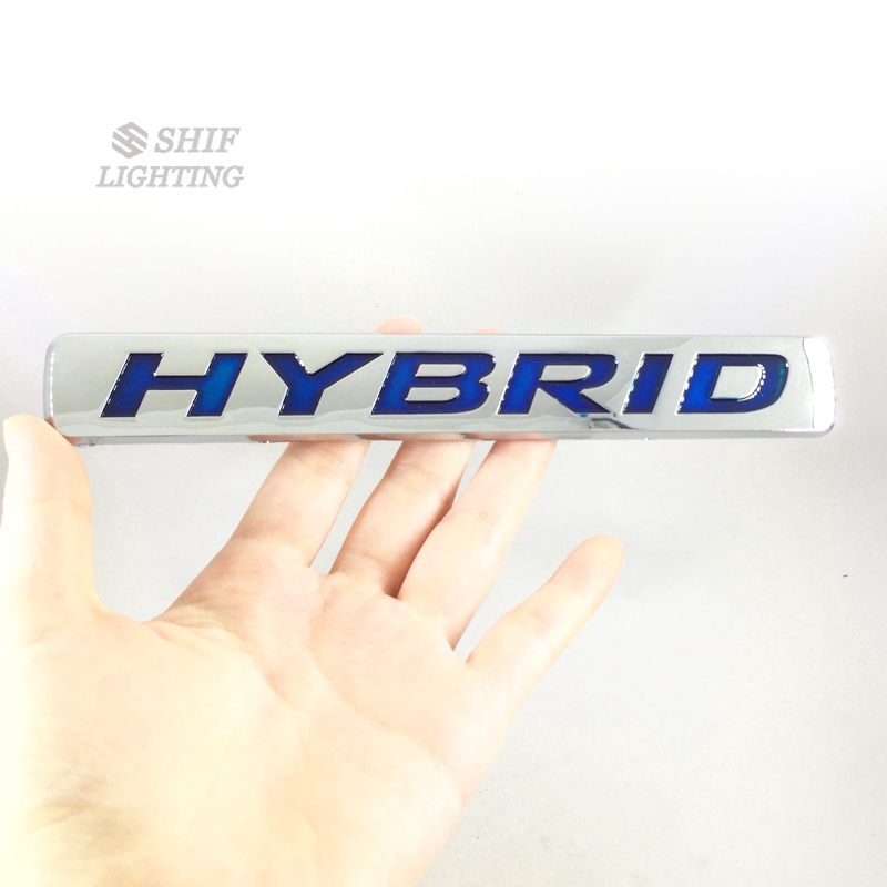 Miếng dán trang trí xe hơi độc đáo dòng chữ HYBRID