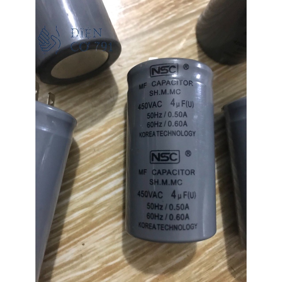Tụ Chân Cắm NSC Các Loại 2uf , 4uf , 6 uf ,8uf 10uf 15uf Dùng Thay Thế Cho Máy Bơm, Động Cơ, Quạt Công Nghiệp Hàng Tốt..