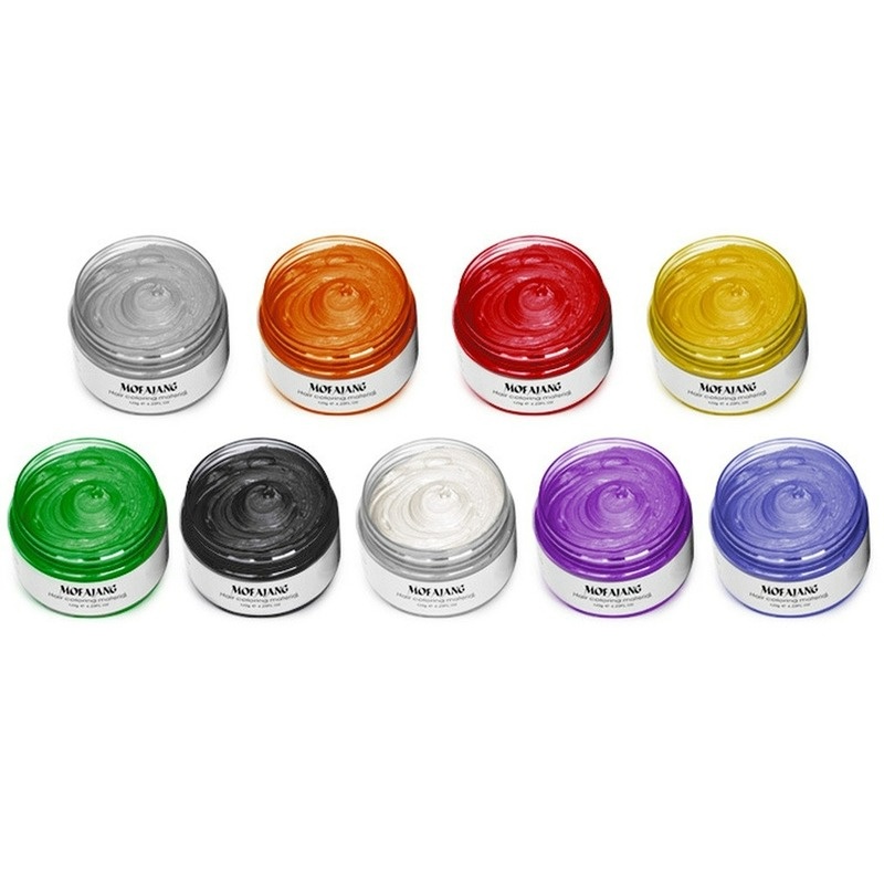 Sáp Nhuộm Tóc 7 Màu Bạc Tự Nhiên Dùng Một Lần 160g