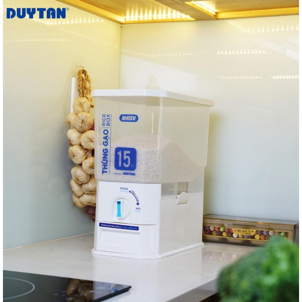 Thùng đựng gạo thông minh hàng cao cấp Duy Tân 15kg/25kg