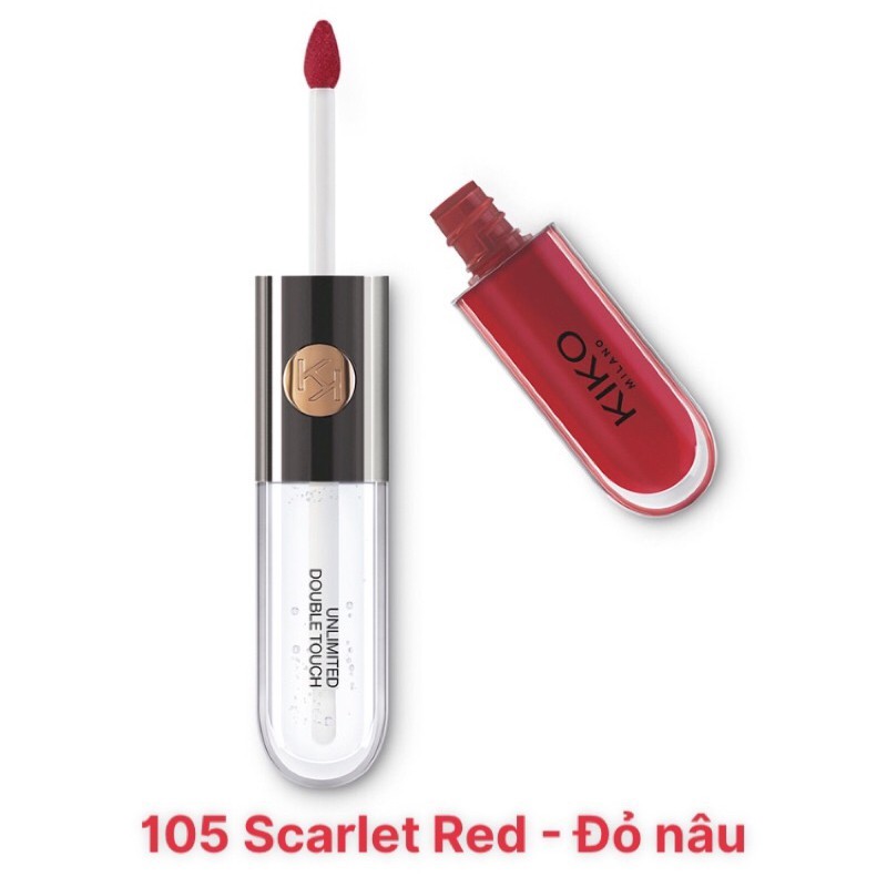 Son nữ 💖 𝑭𝑹𝑬𝑬𝑺𝑯𝑰𝑷 💖 Son 2 đầu Kiko Unlimited Double Touch - Son môi dạng lỏng lâu trôi 24h