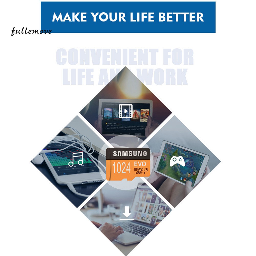 Thẻ Nhớ TF Samsung Evo U3 Tốc Độ Cao 512GB / 1TB | BigBuy360 - bigbuy360.vn