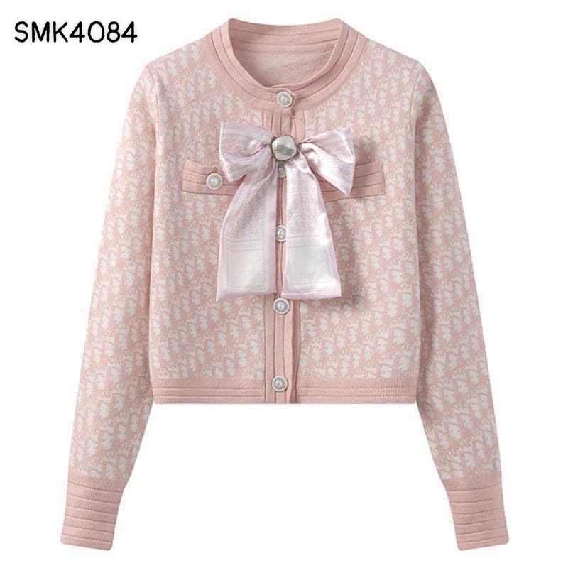 SMK4084- ÁO LEN MONTEGHI KÈM NƠ