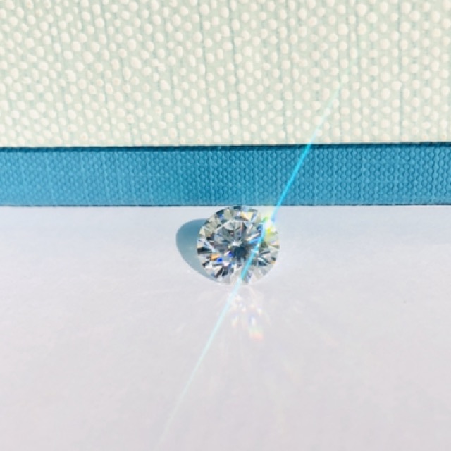 GIÁ XƯỞNG-Viên rời Moisanite 5,4 ly nước D VVS1 Ex kèm kiểm định