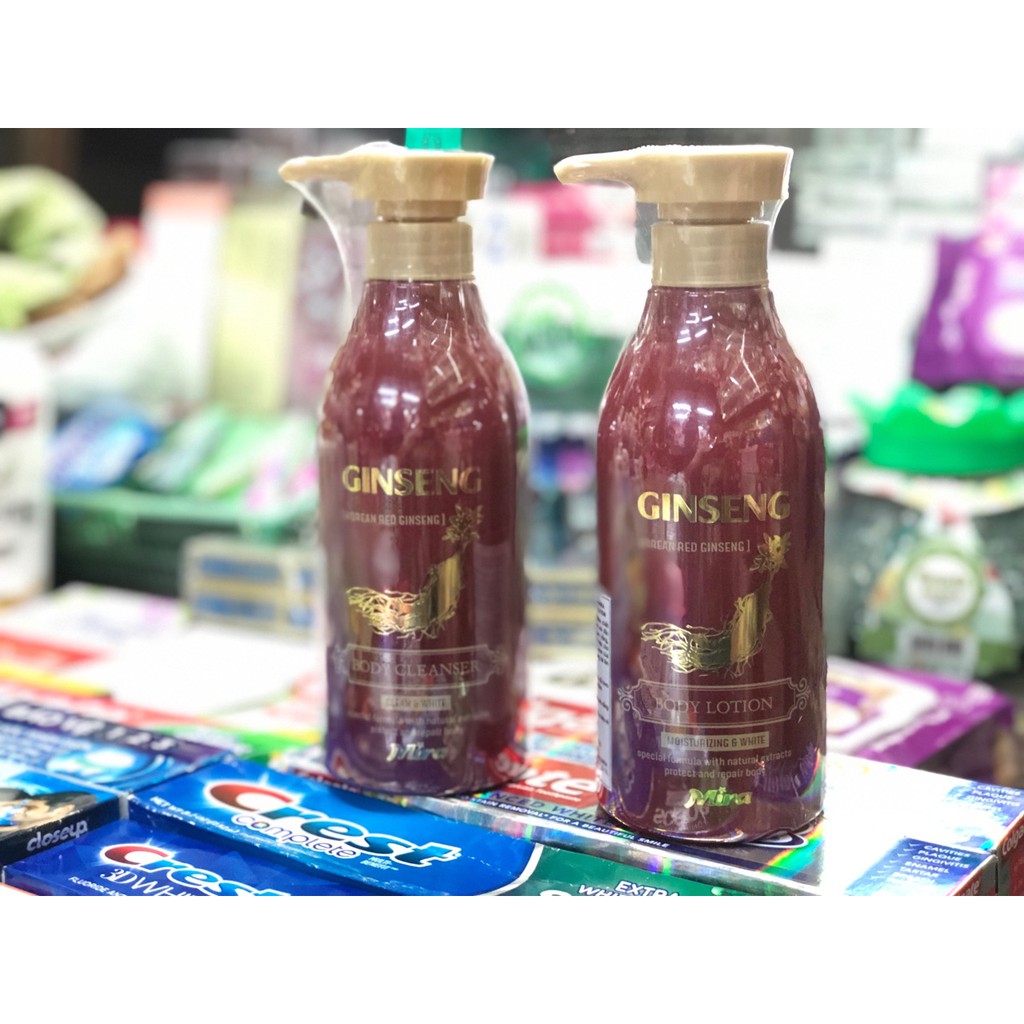 SỮA TẮM VÀ DƯỠNG TINH CHẤT NHÂN SÂM GINSENG 500ML