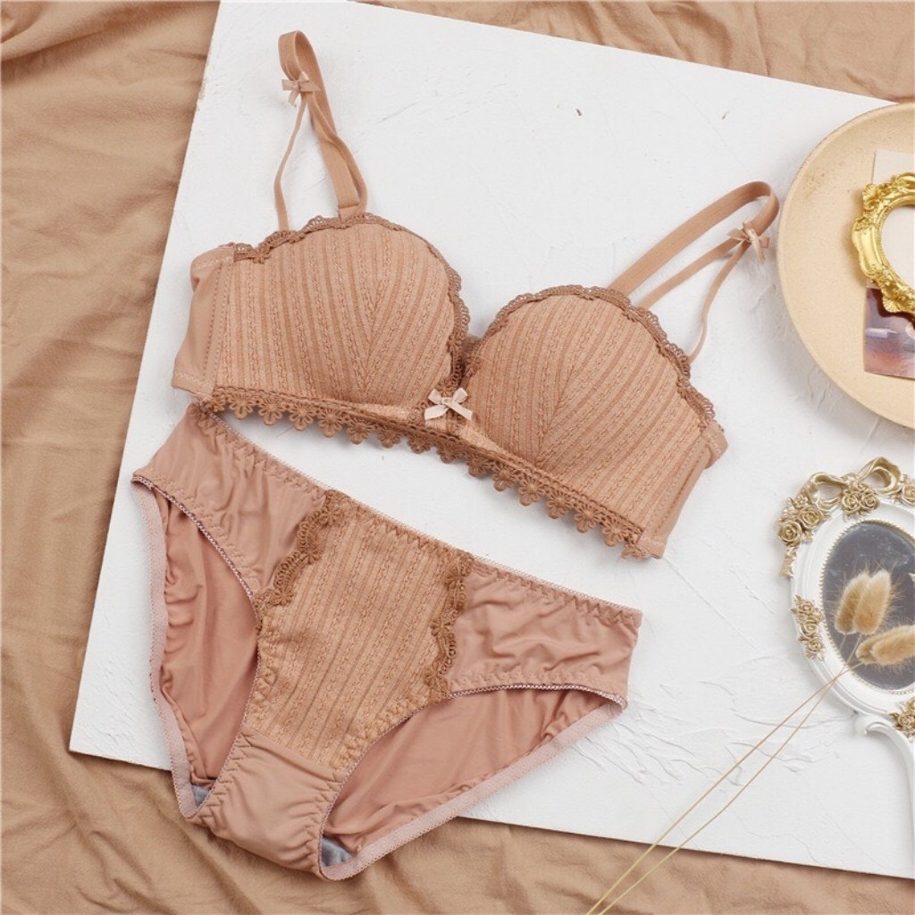 [Đồ Lót Ren]❤️FREESHIP❤️Bộ Đồ Lót Ren Không Gọng Nâng Ngực | BigBuy360 - bigbuy360.vn