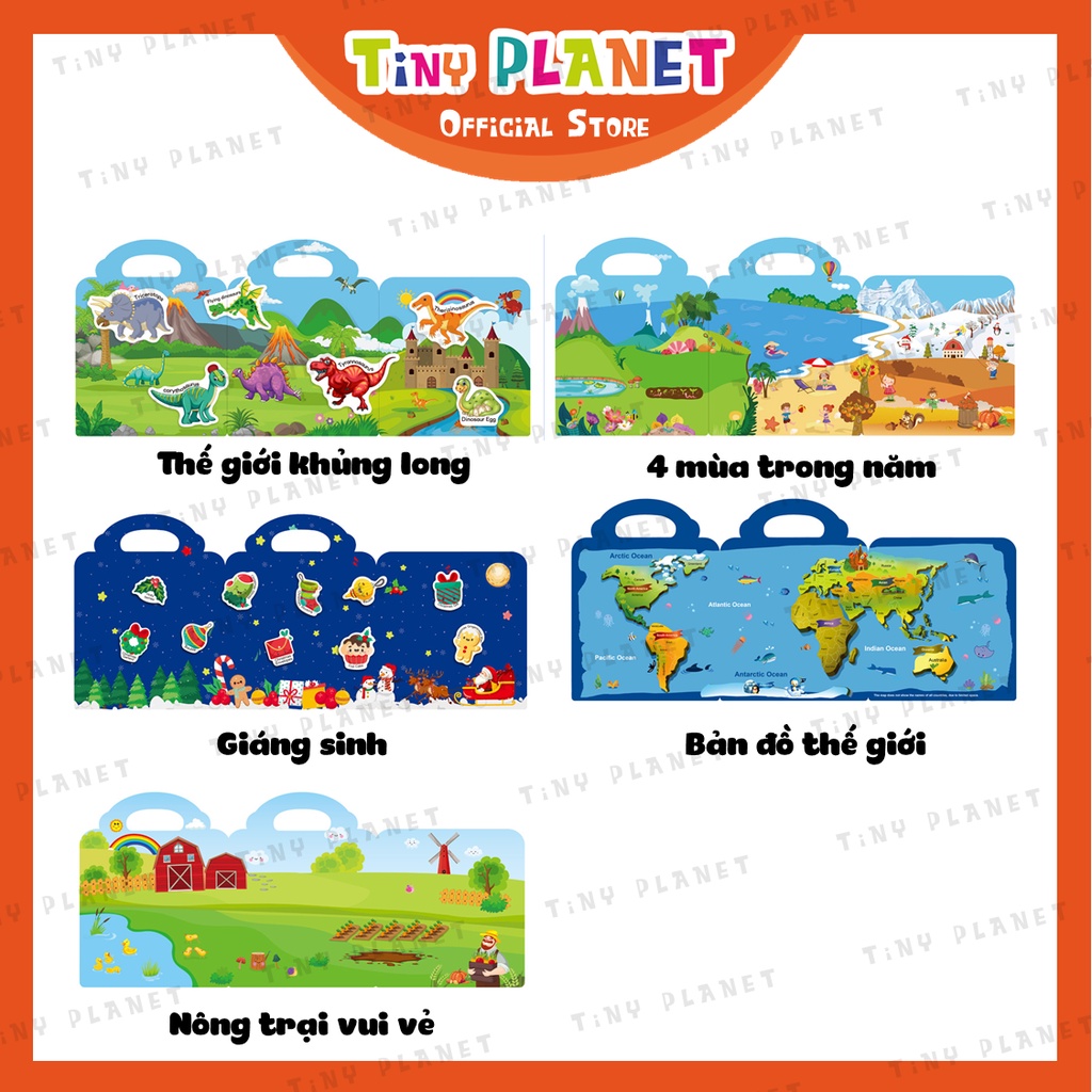 Bộ dán sticker thông minh sử dụng nhiều lần giúp bé vui học Tiếng Anh - Học liệu giáo dục sớm cho bé