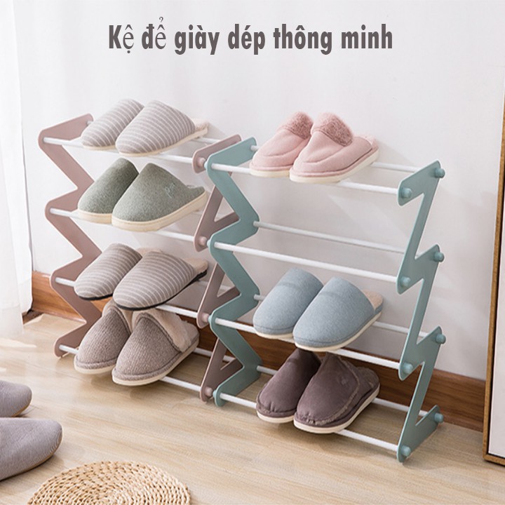 KỆ GIẦY DÉP ĐA NĂNG CHỮ Z 4 TẦNG TIỆN LỢI