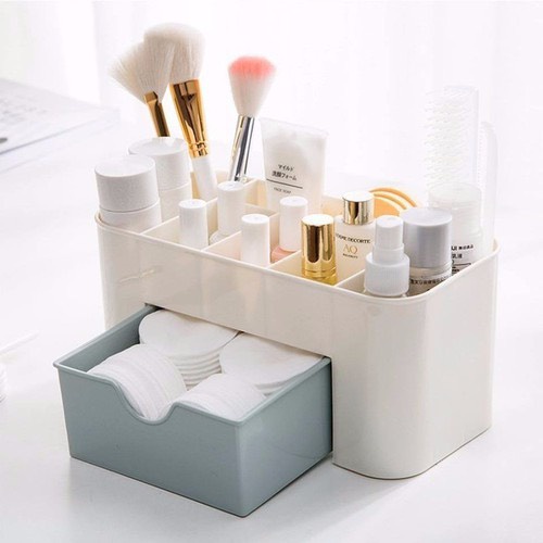 Kệ Đựng Mỹ Phẩm Mini Tiện Dụng Bằng Nhựa, Kệ Đựng Đồ Dùng Đa Năng Có 1 Hộc Kéo Kích thước  cm.