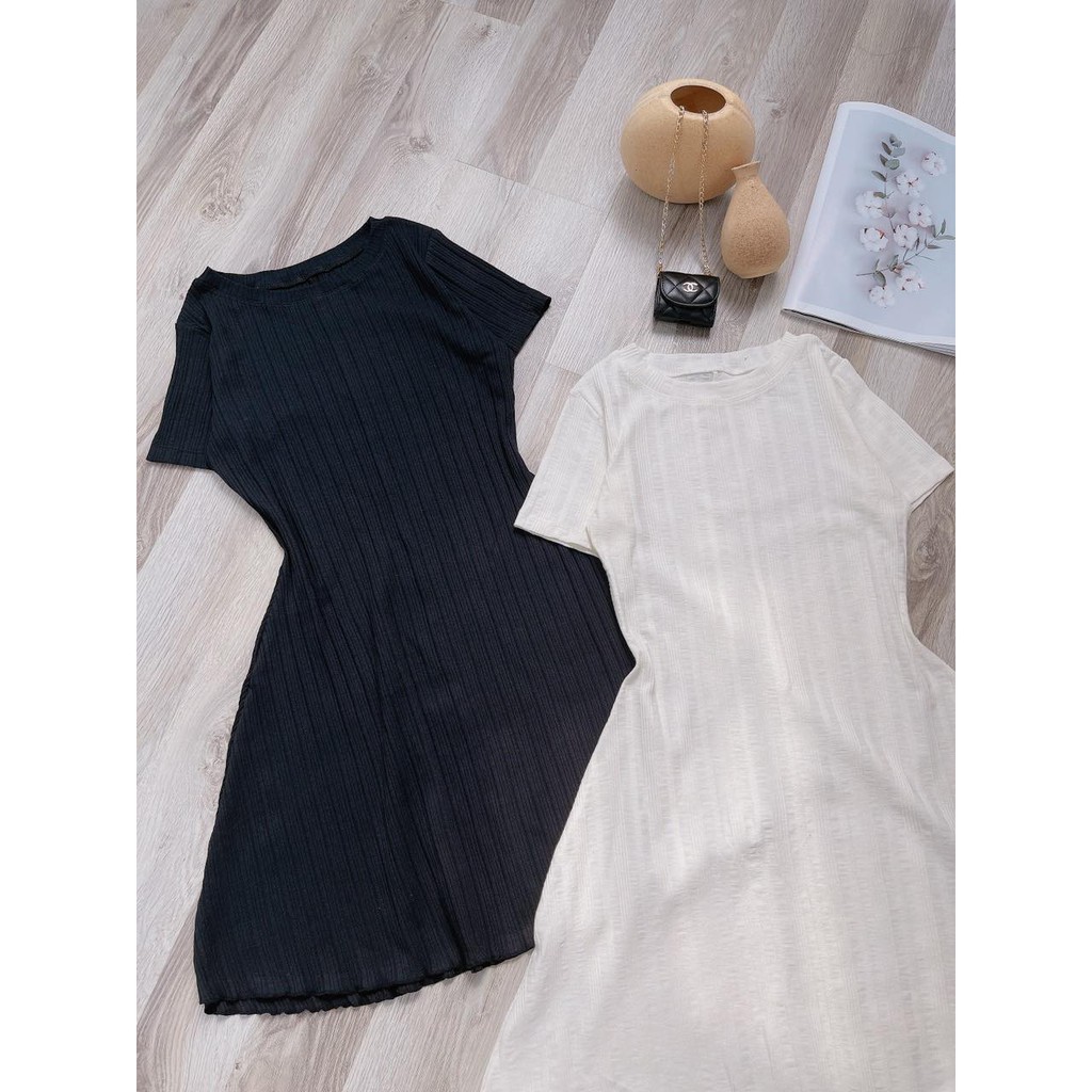 Đầm xoè cuốn biên gân đũi | BigBuy360 - bigbuy360.vn