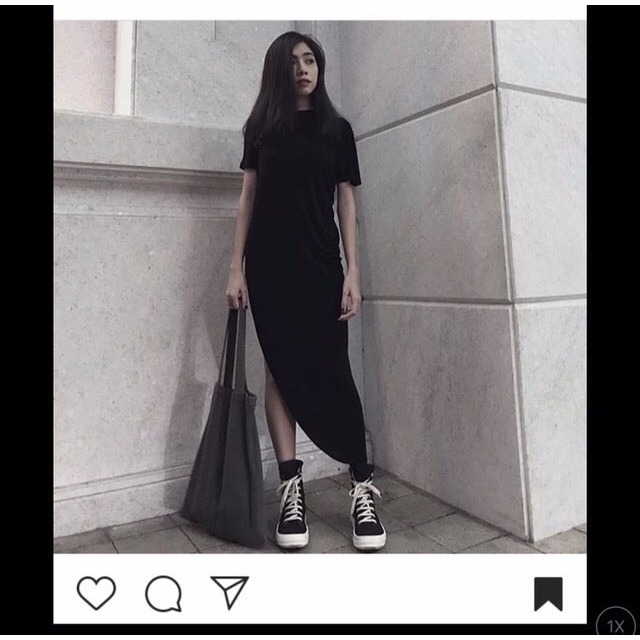 Váy xẻ tà may đo