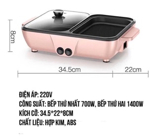 Nồi Lẩu 2 Ngăn Chiên & Lẩu