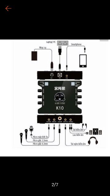 Bộ  sản  phẩm  combo Mic  BM_800.card livestream online XOX K10. Chân  kẹp  ban màng lọc