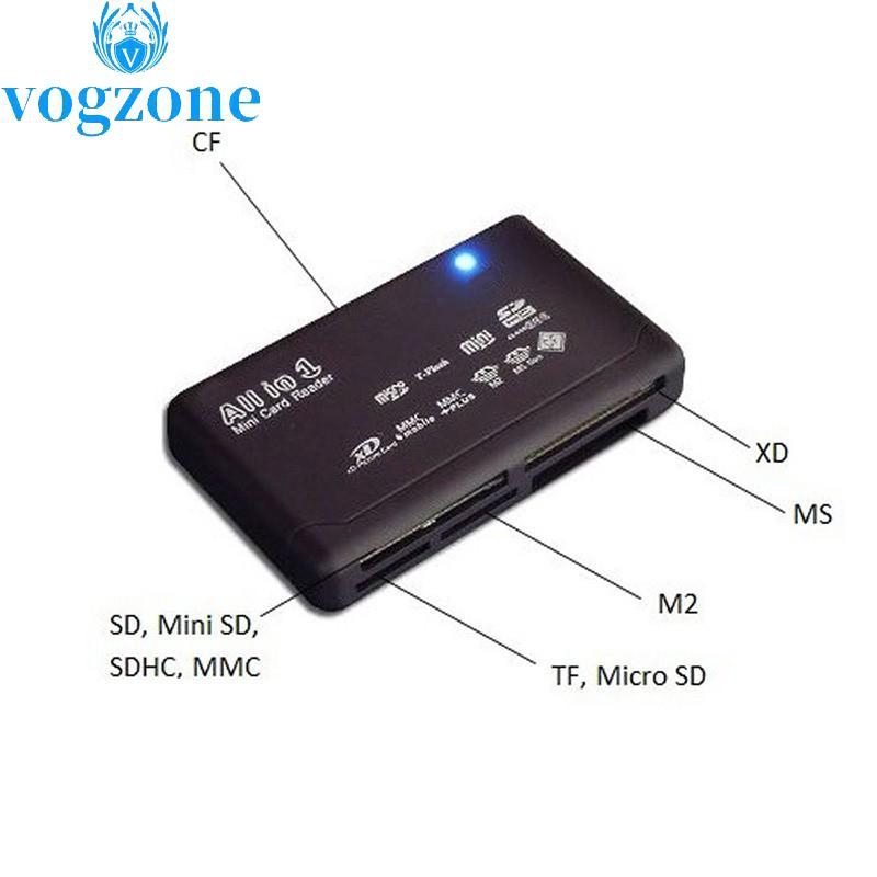 Đầu Đọc Thẻ Nhớ Sd Sdhc Mini Micro M2 Mmc Tf Cf Ms Đa Năng Tất Cả Trong 1