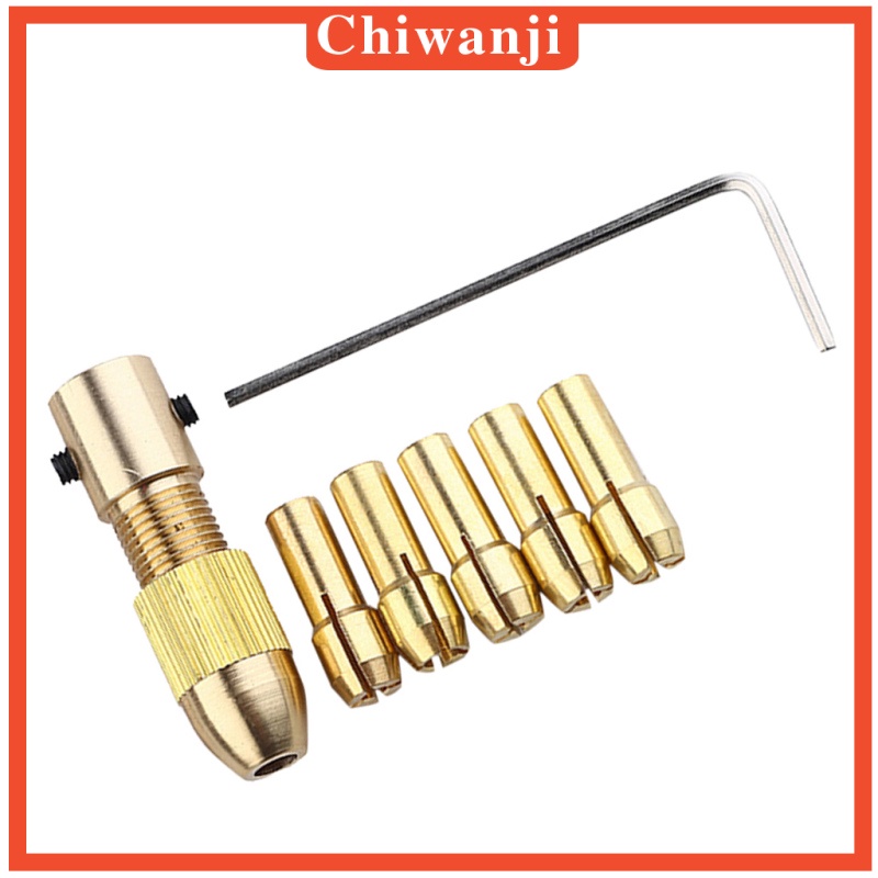 [CHIWANJI]1Set/7pcs 0.5mm-3mm Small Electric Drill Bit Micro Mini Twist Drill Tool