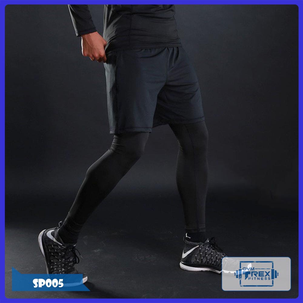 Quần giữ nhiệt nam Pro Combat SP004, Quần legging nam đá bóng, tập gym [Gym T-Rex]