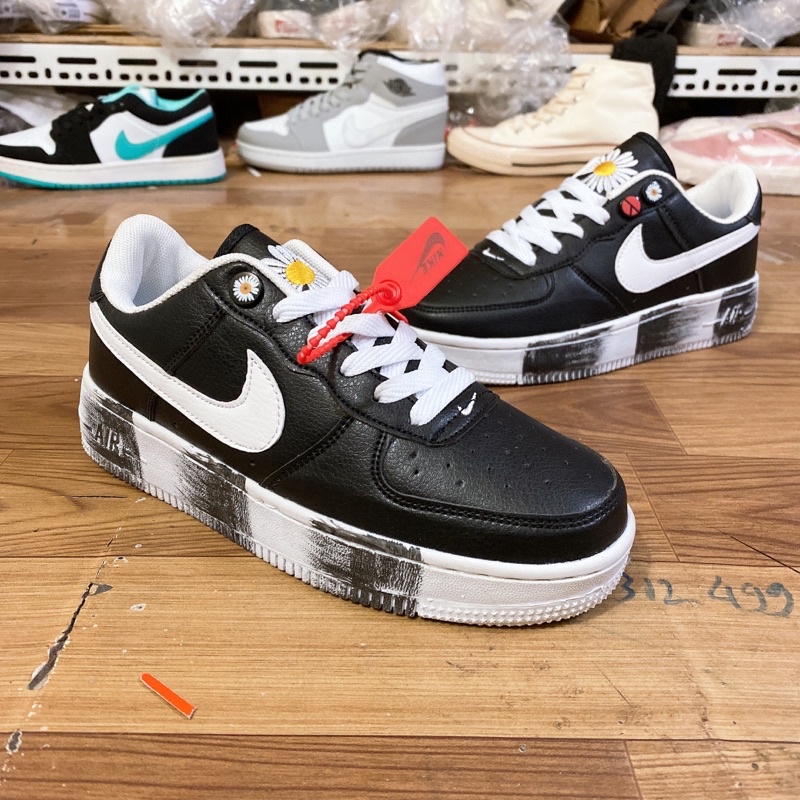 Giày Nike Air Force 1 Paranoidse G-Dragon Giày hoa cúc đen Peaceminusone Tặng kèm Boxbill Tất Lọ Tẩy