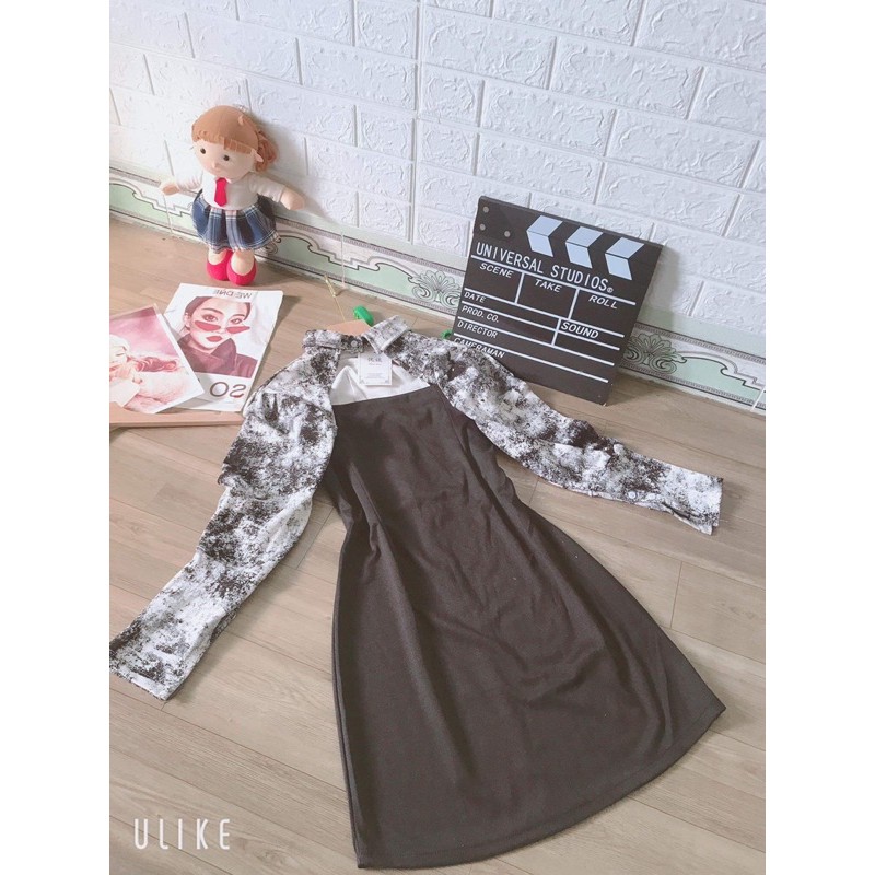 Váy tiểu thư sexy phối loang hot hit ( size M 40-50kg , size L 50-60kg ) | BigBuy360 - bigbuy360.vn