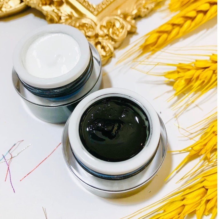 Gel vẽ đen trắng oulac 3D cao cấp gel vẽ nổi siêu đặc.