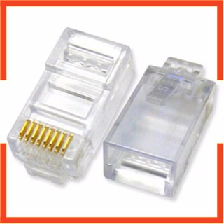 Hạt bấm dây mạng Cat 5 Cat 6 Golden Japan Seniko túi 100 hạt chất lượng tốt LOVIEM